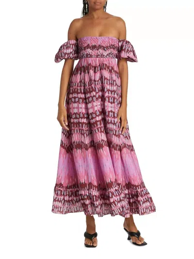 Atelier The Vanessa Dress In Pink/mauve In Pink