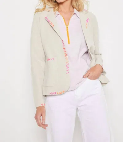 Lisa Todd Stitchin Blazer In Almond