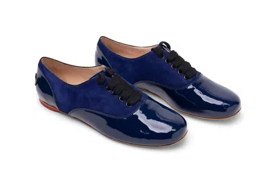 Hogan Patent Heart Detail Oxford In Blue