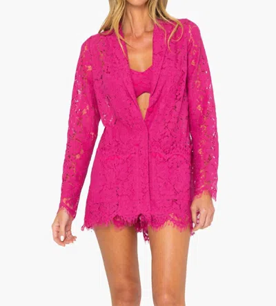 Jbq Emerson Blazer In Fuchsia In Pink
