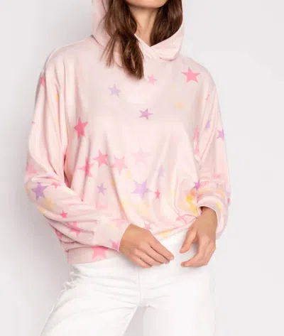 Pj Salvage Peachy Party Star Hoodie In Blush In Pink