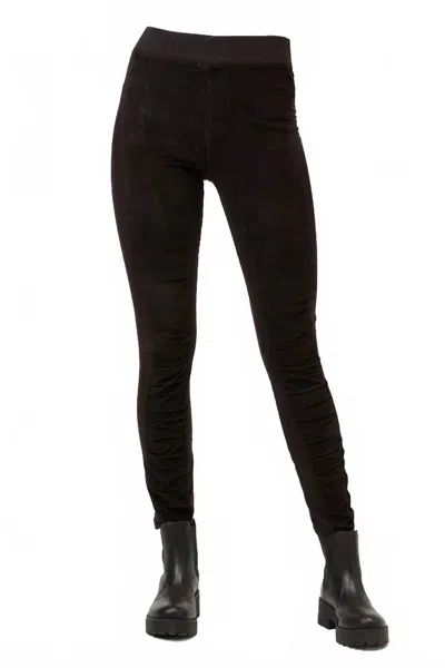 Xcvi Oslo Baby Cord Legging In Black In Black