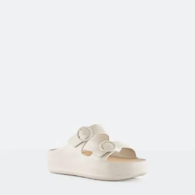 Lemon Jelly Women's Gaia Platform Sandal In Warm Grey