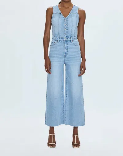 Pistola Aria Cropped Fitted Vest Jumpsuit In Priority