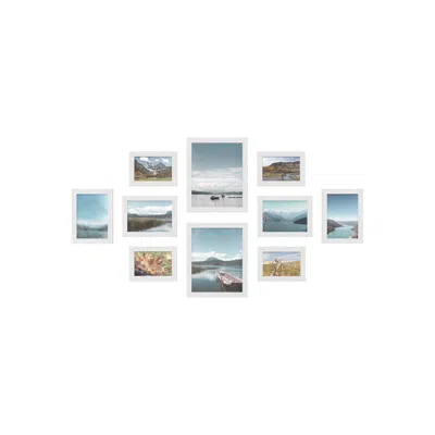 Breebe Collage Picture Frames Set Of 10, Two 8x10, Four 5x7, Four 4x6 In Multi