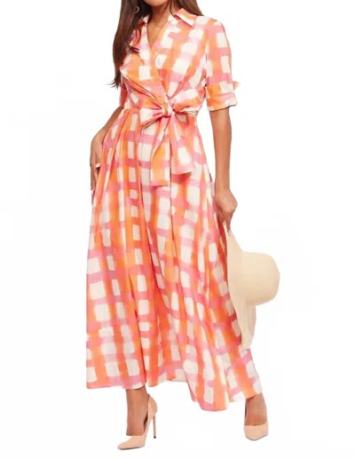 Eva Franco Arma Maxi Dress In Morning Plaid In Multi