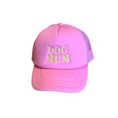 Lilly Loves Women's Dog Mom Pink Trucker Cap