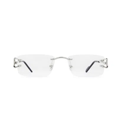 Cartier Ct0344o C Di Eyeglasses In Metallic