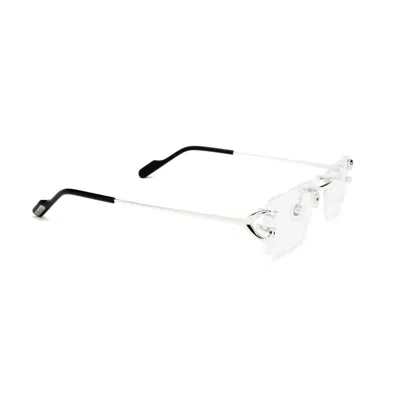 Cartier Ct0344o C Di Eyeglasses In Metallic