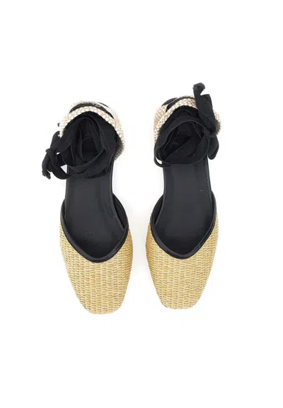 Castaã±er Gatsby Rope And Raffia Espadrilles In Gold