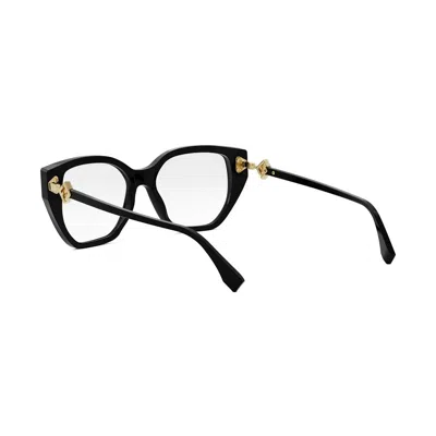 Fendi Fe50100i Ff Diamonds 001 Nero Glasses In Black