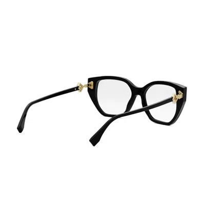 Fendi Fe50100i Ff Diamonds 001 Nero Glasses In Black