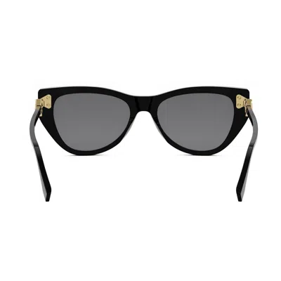 Fendi Smoke Cat Eye Ladies Sunglasses Fe40135i 01a 135 In Black