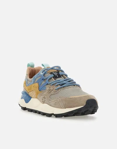 Flower Mountain Yamano 3 Man Suede Mesh Sneakers In Multi