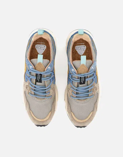 Flower Mountain Yamano 3 Man Suede Mesh Sneakers In Multi