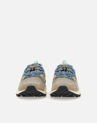 Flower Mountain Yamano 3 Man Suede Mesh Sneakers In Multi