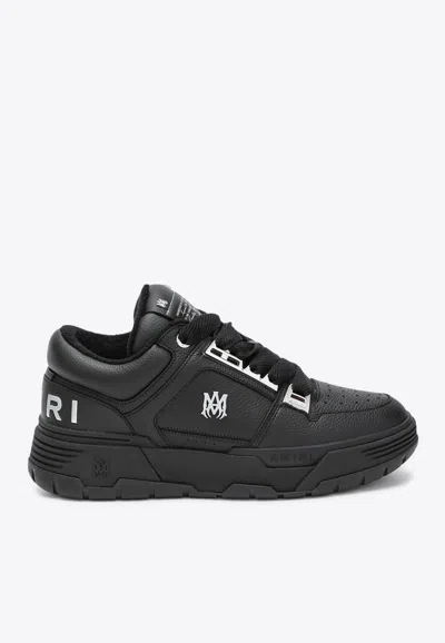 Amiri Black Sneakers With Logo Patch On The Side And Logo Lettering On The Rear In Leather Man