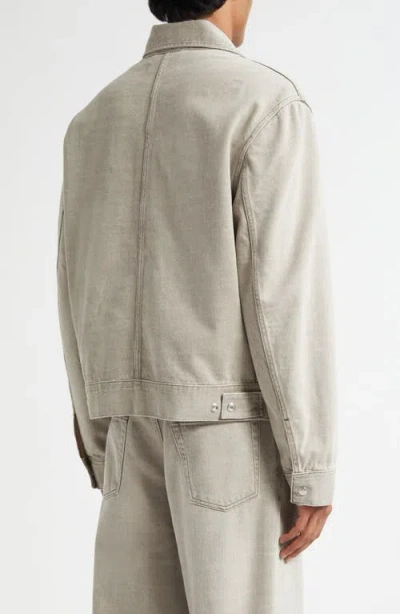 Our Legacy Collared Zipper Pocket Side Pockets Jacket In Neutral
