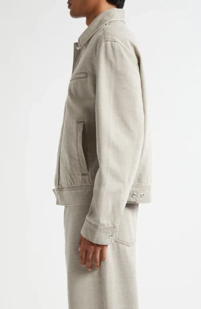 Our Legacy Collared Zipper Pocket Side Pockets Jacket In Neutral