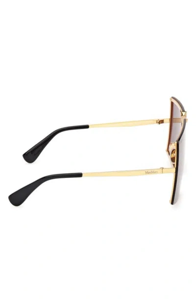 Max Mara 69mm Shield Sunglasses In Brown