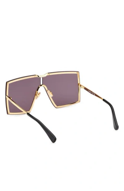 Max Mara 69mm Shield Sunglasses In Brown