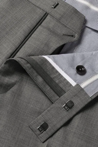 Charles Tyrwhitt Ultimate Performance Sharkskin Suit Trousers In Gray