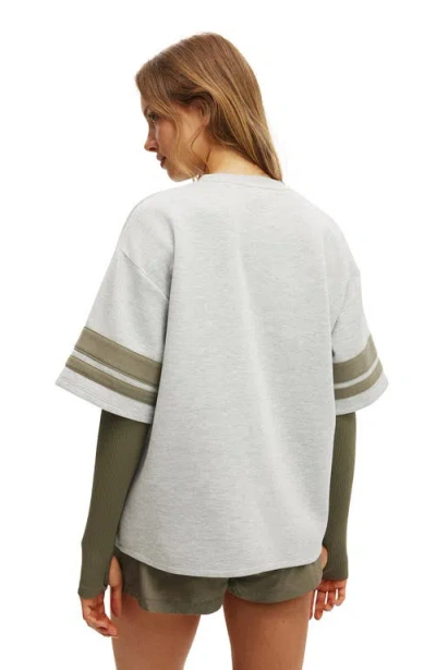 Cotton On Body Active Ballpark Oversized Graphic Tshirt