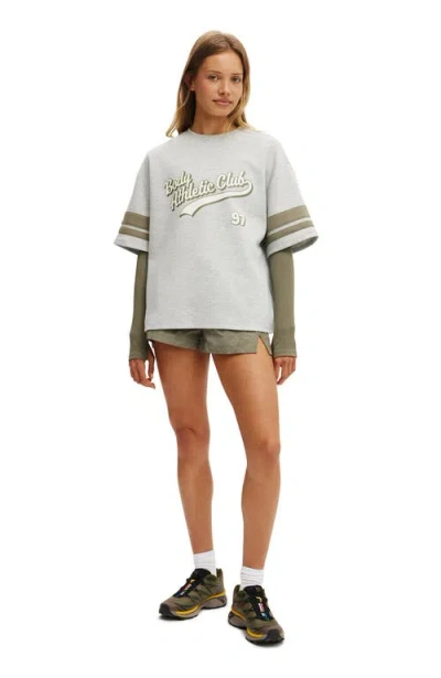 Cotton On Body Active Ballpark Oversized Graphic Tshirt