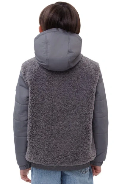 Rokka&rolla Kids' Fleece Jacket In Gray