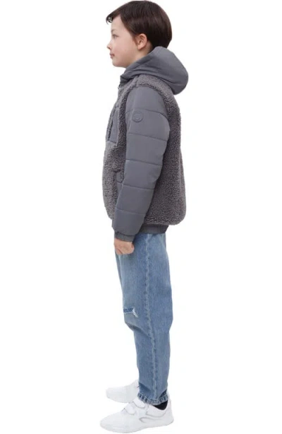 Rokka&rolla Kids' Fleece Jacket In Gray