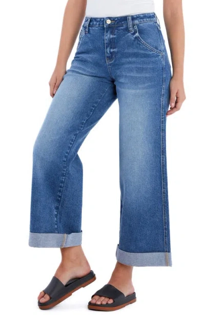 Hint Of Blu Luna High Waist Wide Leg Jeans