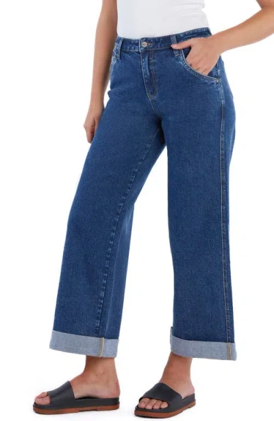 Hint Of Blu Luna High Waist Wide Leg Jeans