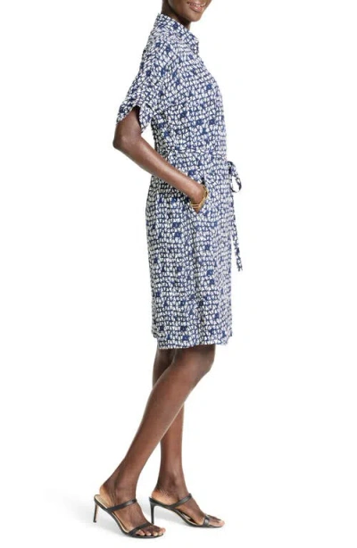 Nic + Zoe Nic+zoe Devon Etched Angles Belted Dress