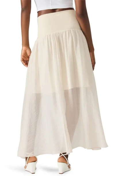 Steve Madden Amaya Maxi Skirt In White