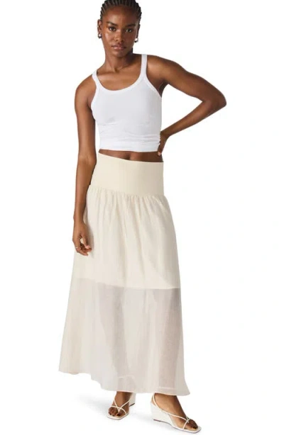 Steve Madden Amaya Maxi Skirt In White