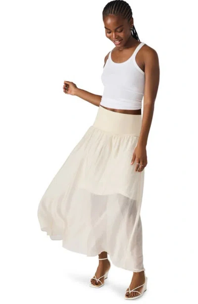 Steve Madden Amaya Maxi Skirt In White