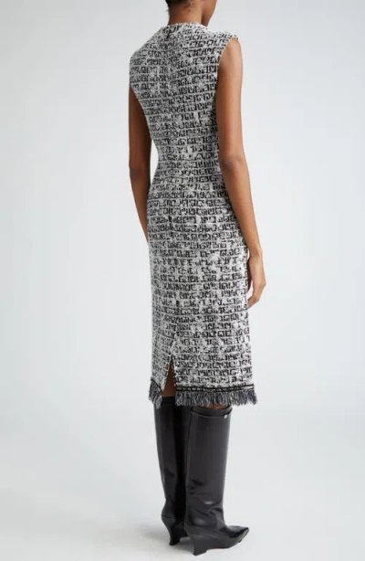 Givenchy Tweed Sleeveless Sheath Dress