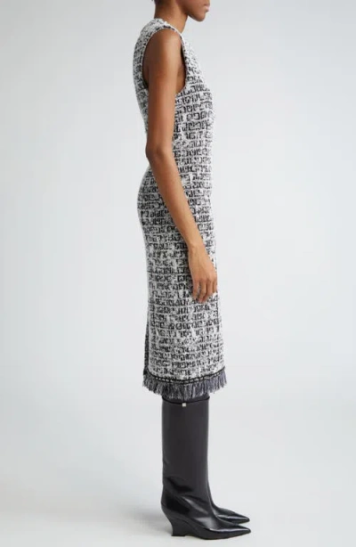Givenchy Tweed Sleeveless Sheath Dress