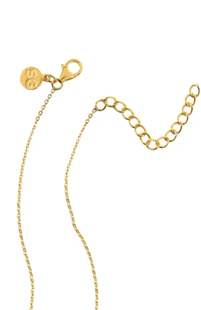 Uncommon Goods Sliced Raw Diamond Crescent Necklace