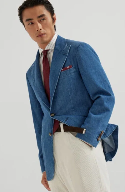 Brunello Cucinelli Three-button Patch-pocket Blazer