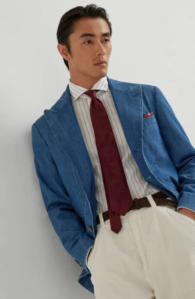 Brunello Cucinelli Three-button Patch-pocket Blazer