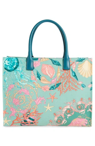 Versace La Medusa Underwater Barocco Canvas Tote