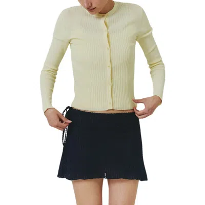 Find Me Now Variegated Rib Cotton Blend Cardigan In Neutral