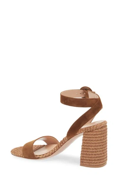 Gianvito Rossi Camoscio Marbella Ankle Strap Sandal