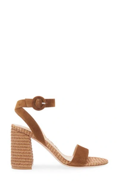 Gianvito Rossi Camoscio Marbella Ankle Strap Sandal