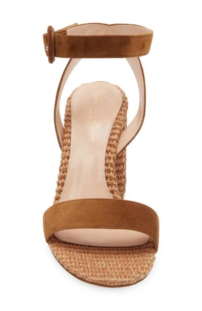 Gianvito Rossi Camoscio Marbella Ankle Strap Sandal