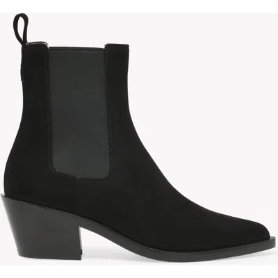 Gianvito Rossi Wylie Suede Western Chelsea Booties