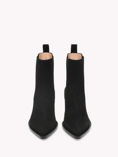 Gianvito Rossi Wylie Suede Western Chelsea Booties