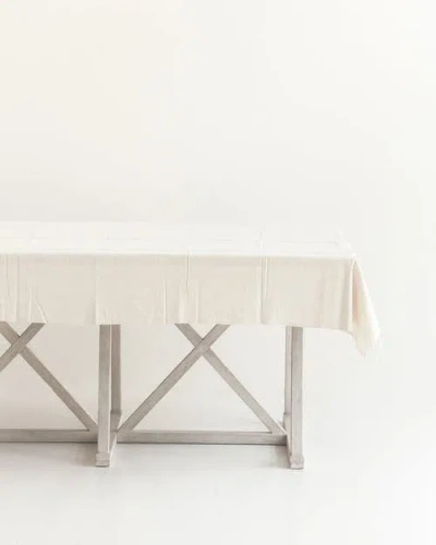 Creative Women Riviera Cotton Tablecloth In Neutral