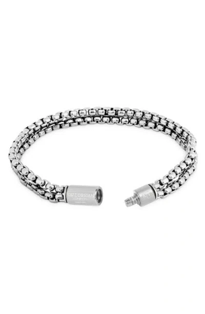 Tateossian Pop Elemenets Stainless Steel Chain Bracelet